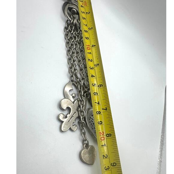 Kathy Van Zeeland bag charm or key chain charm. Silver tone - Picture 4 of 4